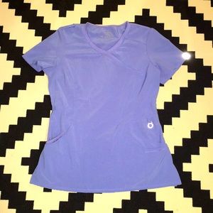 Infinity by Cherokee ceil blue scrub top Sz S